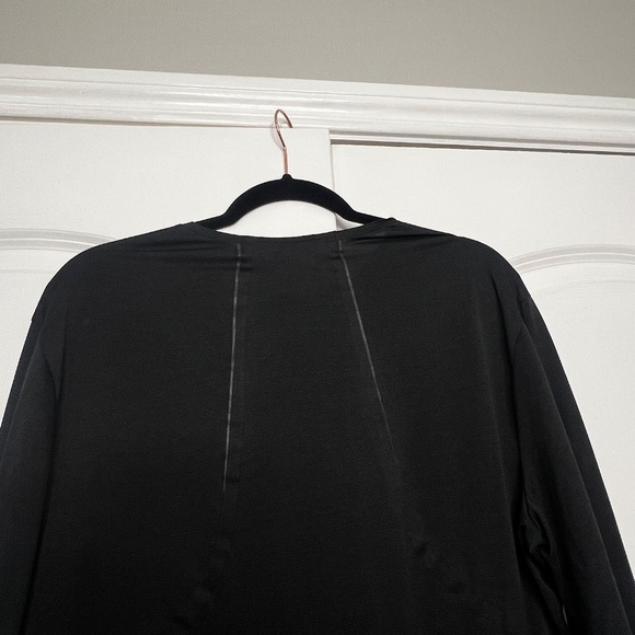 lululemon Men’s Long Sleeve Running Shirt Reflective black size large - Picture 3 of 6